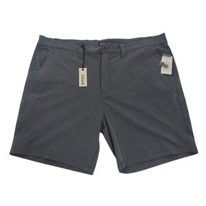 Buffalo David Bitton Mens Gray Casual Shorts Size 40  Lightweight Summer Wear.
